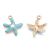 Alloy Enamel Pendants ENAM-T009-60A-RS-1