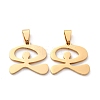 201 Stainless Steel Pendants STAS-V014-01A-G-1
