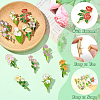 14Pcs 14 Styles Flower Enamel Pins JEWB-CJ0001-75-3