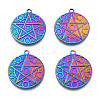Ion Plating(IP) 201 Stainless Steel Pendants STAS-N098-214M-2
