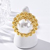 Brass Cuff Rings for Women RJEW-Q009-10G-1