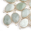 Natural Green Aventurine Links connectors X-G-S344-02F-1