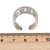 304 Stainless Steel Double Color Cuff Rings RJEW-S635-01GP-20-5