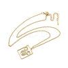 304 Stainless Steel Necklace NJEW-D330-01G-10-1