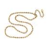 3MM 304 Stainless Steel Ball Chain Necklaces NJEW-D322-02G-5