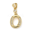 Brass Micro Pave Cubic Zirconia Pendants KK-M319-02G-O-1