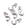 Alloy Letter Pendants PALLOY-X0037-68P-2