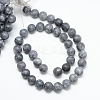 Natural White Jade Bead Strands X-G-R297-8mm-33-2