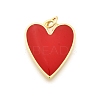 Brass Enamel Pendants X-KK-K401-14G-09-1