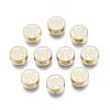 Alloy Enamel Beads ENAM-N052-006-01W-RS-1