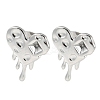 Non-Tarnish 304 Stainless Steel Stud Earrings Findings EJEW-I290-04P-1