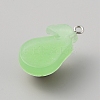 Translucent Resin Pendants RESI-WH0022-02B-2