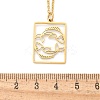 304 Stainless Steel Necklace NJEW-D330-01G-12-3