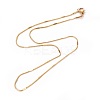 304 Stainless Steel Snake Chain Necklaces X-NJEW-F265-B-G-1