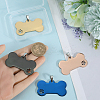 4Pcs 4 Colors 201 Stainless Steel Big Pendants FIND-GF0007-87-3