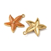 304 Stainless Steel Enamel Pendants STAS-I351-22G-07-2