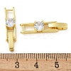 Rack Plating Brass Micro Pave Cubic Zirconia Watch Band Clasps LS-KK-A234-016G-02-3