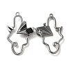 Glass Paper Plane Pendant PALLOY-K001-075B-01-1