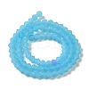 Imitation Jade Frosted Glass Bead Strands GLAA-F029-JM4mm-B03-2