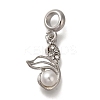 Rack Plating Alloy Crystal Rhinestone European Dangle Charms PALLOY-P307-16P-1