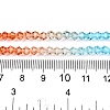 Gradient Color Baking Paint Glass Bead Strands X1-DGLA-A039-T6mm-A016-5