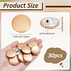 30Pcs Imitation Leather Snap Bottons BUTT-NB0001-90B-2