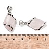Natural Rose Quartz Pendants G-G073-5-2