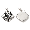 304 Stainless Steel Enamel Pendants STAS-A080-27AS-1
