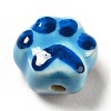 Handmade Printed Porcelain Beads PORC-F005-02A-2