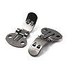 Iron Flat Blank Shoe Clips IFIN-WH0072-01C-B-2