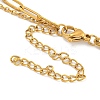 304 Stainless Steel Bowknot Pendant Necklaces LS-NJEW-L182-001G-04-7