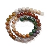 Natural Bamboo Leaf Agate and Indian Agate Beads Strands G-B095-A04-02-4