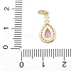 Brass Pave Cubic Zirconia Pendants LS-KK-Q096-14D-G-3