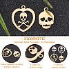 24Pcs 4 Style 201 Stainless Steel Charms STAS-DC0008-59-4