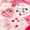 30Pcs 6 Colors Alloy Enamel Pendants ENAM-TA0009-04-5