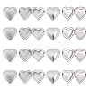 16Pcs 2 Style 316 Stainless Steel Locket Pendants STAS-DC0002-69-1
