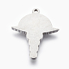 Non-Tarnish 304 Stainless Steel Pendants STAS-E444-30-2
