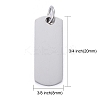 Anti-Tarnish 304 Stainless Steel Pendants STAS-I311-30P-3