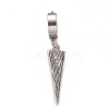 Non-Tarnish Stainless Steel Triangle Dangle Hoop Earrings EJEW-G286-07P-2