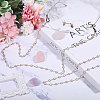 Rhinestone & Alloy Beaded Chains Neck Strap for Eyeglasses AJEW-WH0609-307KCG-5