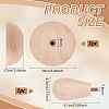Mushroon Wood Ceramic Bowl Molds WOOD-WH0030-96A-2
