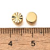 Brass Textured Beads KK-Z092-01A-G-3