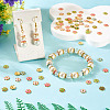160Pcs 8 Colors Alloy Enamel Bead Caps FIND-TA0008-38-7