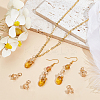 12Pcs Brass Micro Pave Cubic Zirconia Ice Pick Pinch Bails KK-BBC0018-30-3