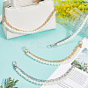 4Pcs 2 Colors ABS Imitation Pearl Beads Mobile Straps AJEW-BBC0002-45-3