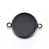 Stainless Steel Cabochon Connector Settings STAS-L211-04C-B-1
