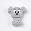 Food Grade Eco-Friendly Silicone Puppy Beads X-SIL-T052-01B-2