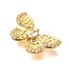 Brass Pave Clear Cubic Zirconia Links KK-D356-20G-2