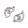 Non-Tarnish 304 Stainless Steel Split Pendants STAS-Z078-28P-2
