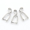 Grade AA Brass Ice Pick Pinch Bails for Pendant Making X-KK-M008-a-04P-NR-1